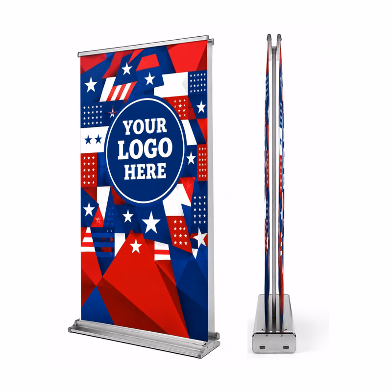 Super Retractable Banner Double Sided 33.5"x85" (Satin)