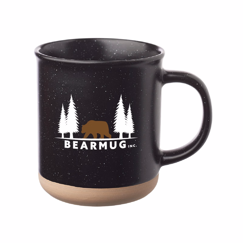 13.5 oz. Speckled Clay Coffee Mug (2 Color Imprint)