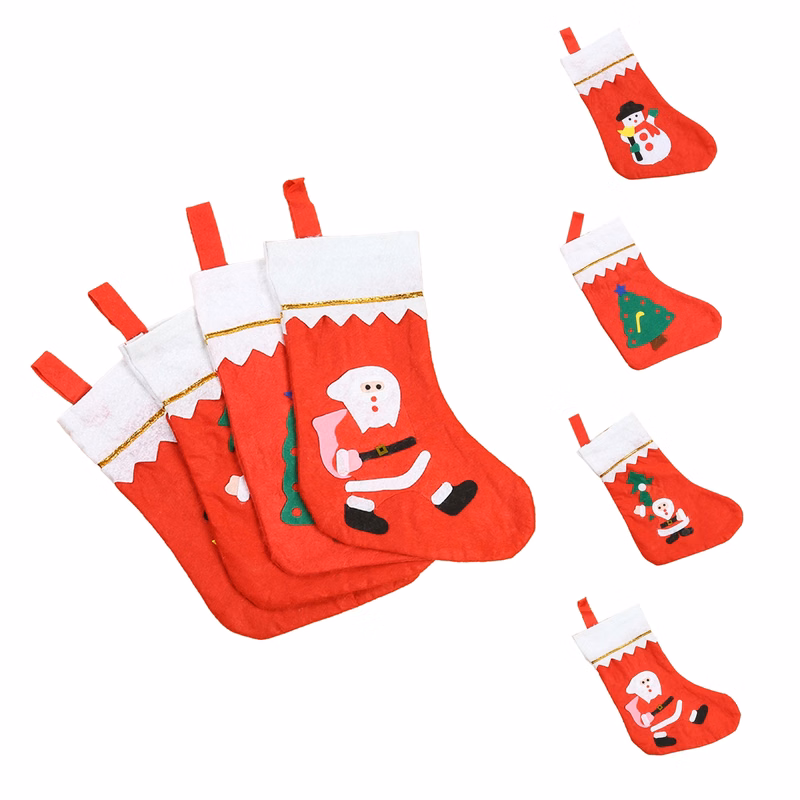 Santa Snowman Tree Christmas Xmas Stockings Ornaments