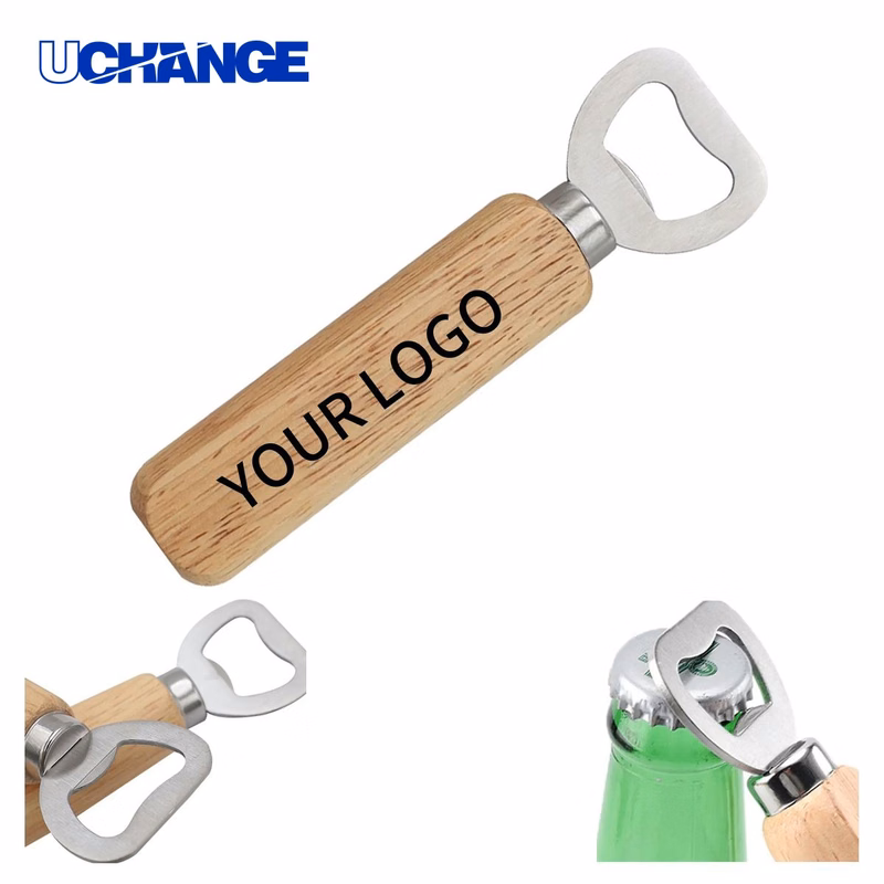Beer Bottle Opener Tool Wooden Compact Design