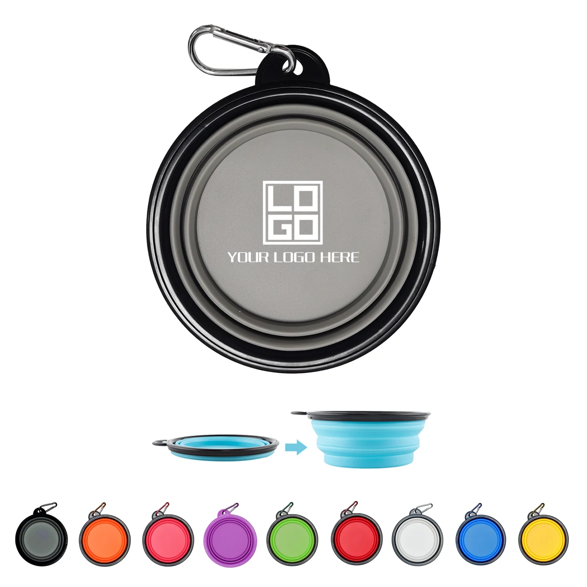 Folding Bowl With Carabiner Hook 1