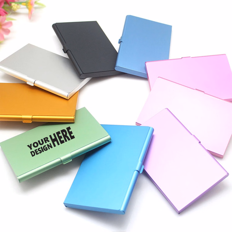 Colorful Aluminum Business Card Holder