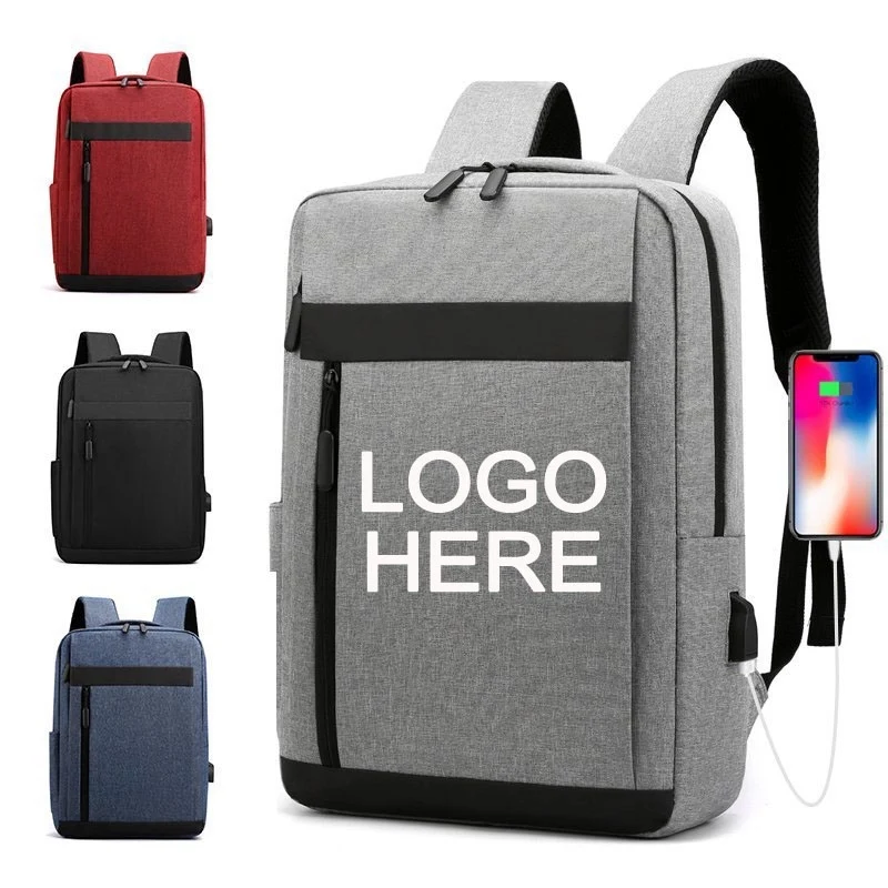 Large Capacity College School Bag with USB Charging Port 1