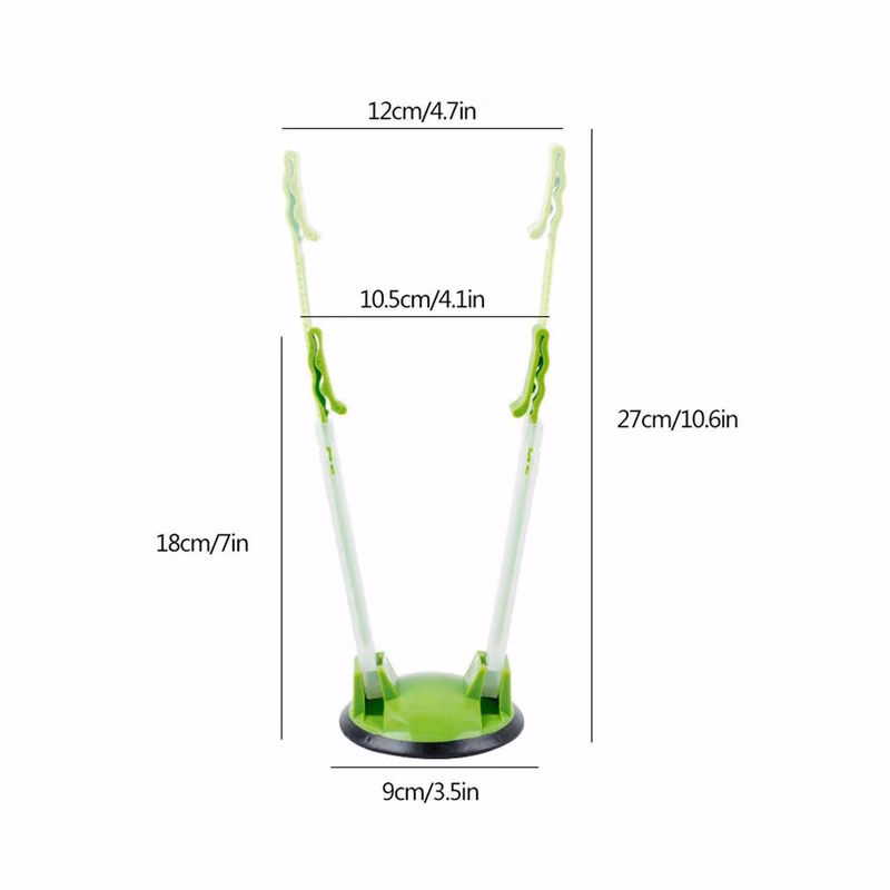 Adjustable Plastic Sandwich Bag Clip W/ Non-Slip Rubber Base