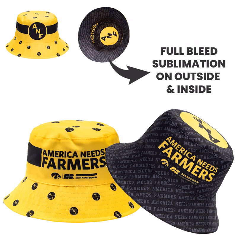 Reversible Bucket Hats w/ Dye-Sublimation on Both Sides