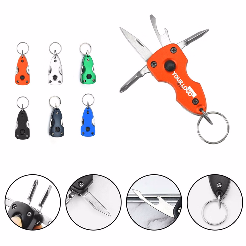 Key Ring Multitool With LED Flashlight