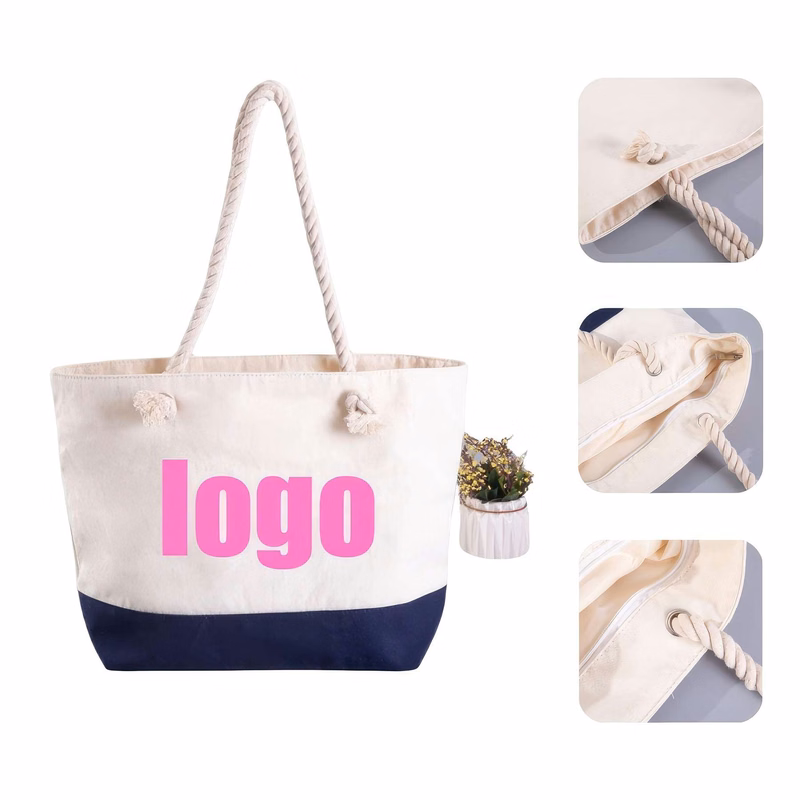 Customized Natural Cotton Canvas Tote Bags