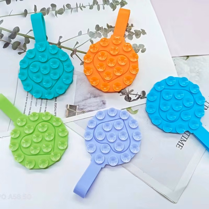 Round Silicone Suction Phone Case Adhesive Mount