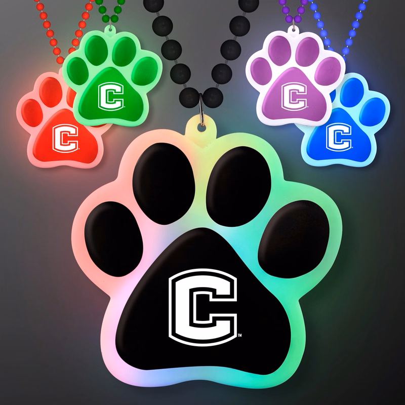 Light Up Paw Print Necklace