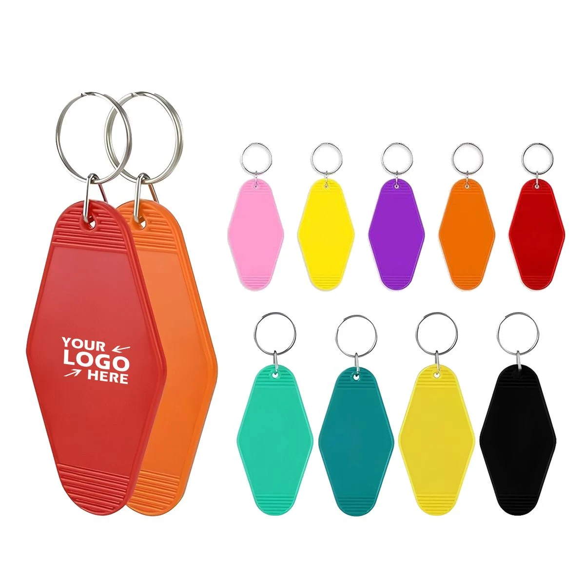 Custom Retro Plastic Motel Key Tag 1