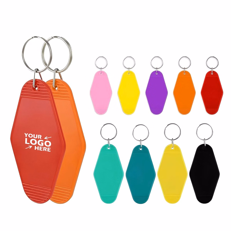 Custom Retro Plastic Motel Key Tag