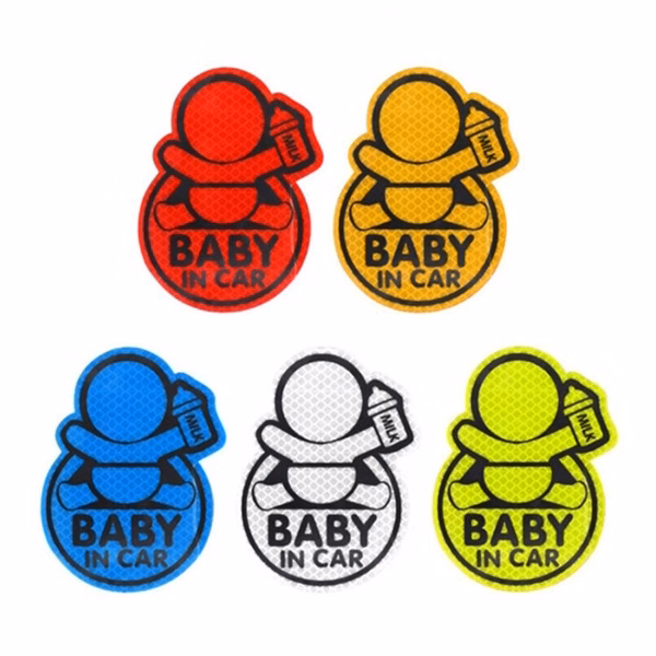 4*4'' Custom Shaped Reflective Warning Stickers