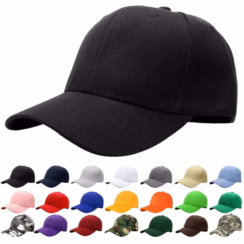 6-Panel Premium Cotton Ribbed Fabric Baseball Cap