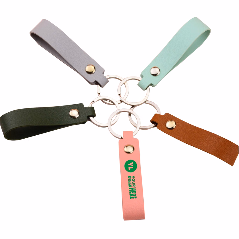Practical Leather Keychain Business Gift Customized Logo