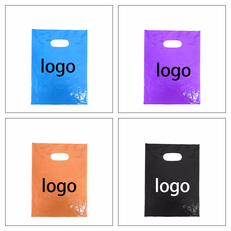 Colorful Plastic Tote Bags - Assorted Colors