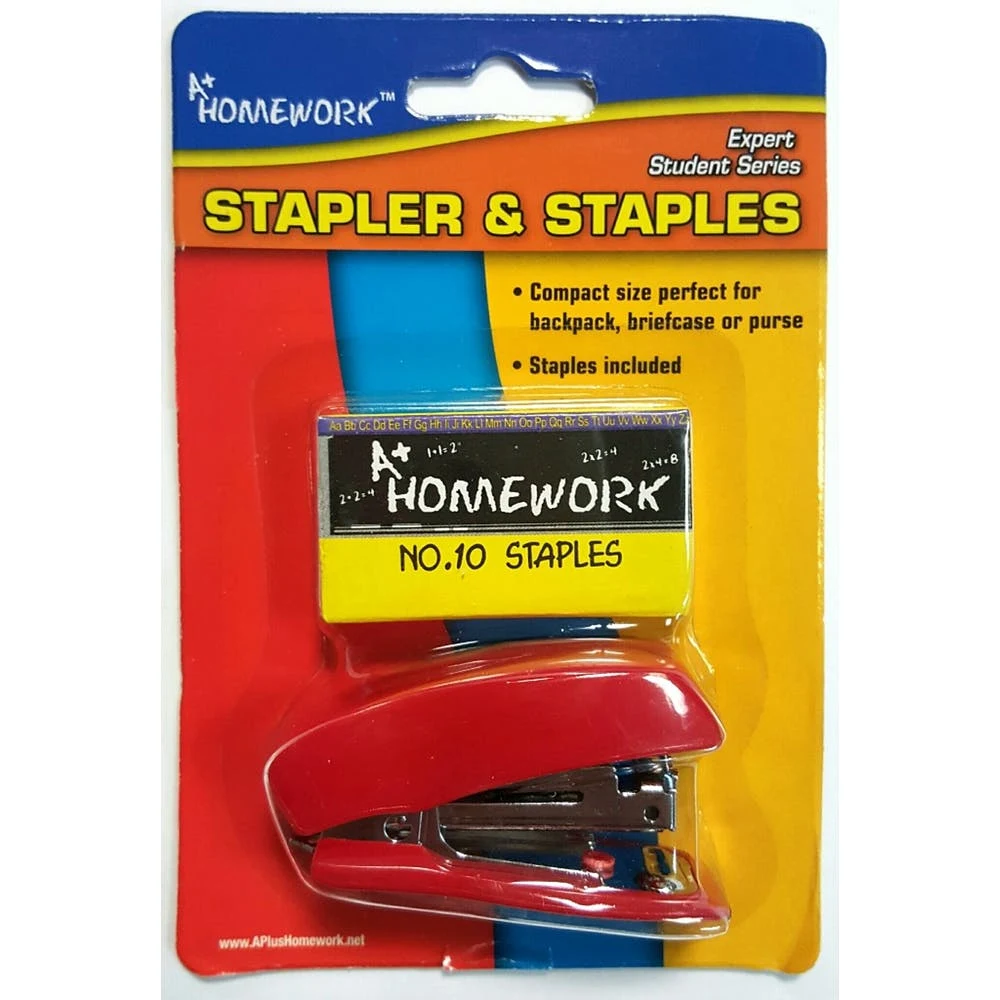Mini-Stapler - Assorted Colors 500 Staples Included 1
