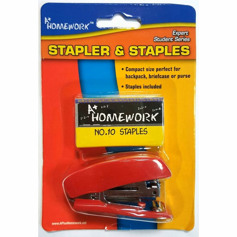 Mini-Stapler - Assorted Colors 500 Staples Included