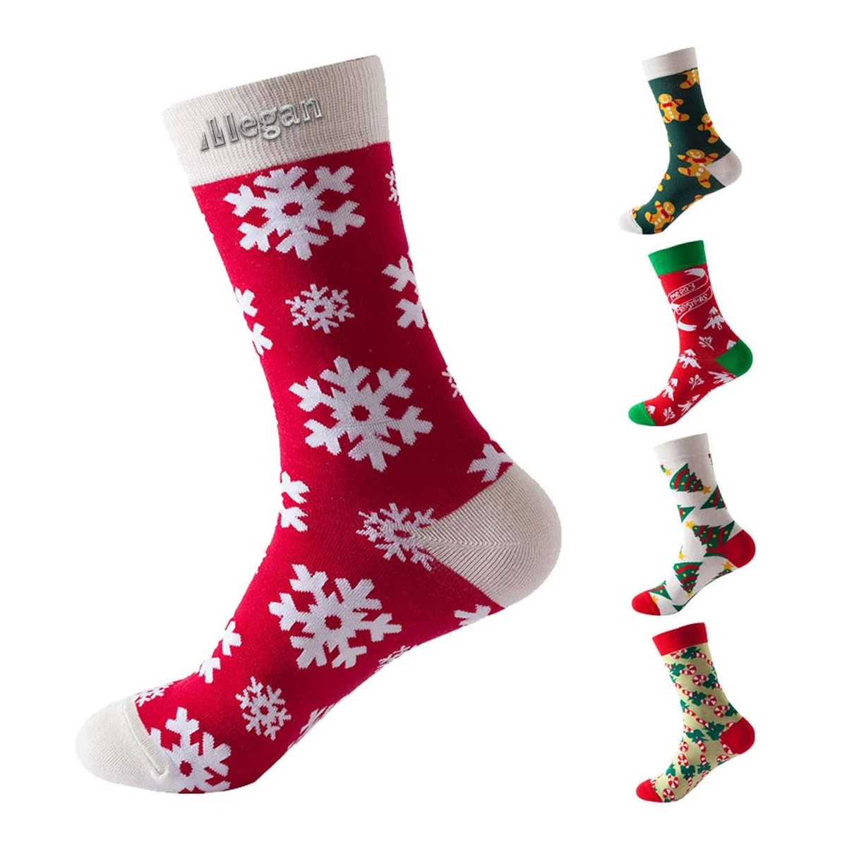 Autumn And Winter Fashion Mid Tube Christmas Socks 1
