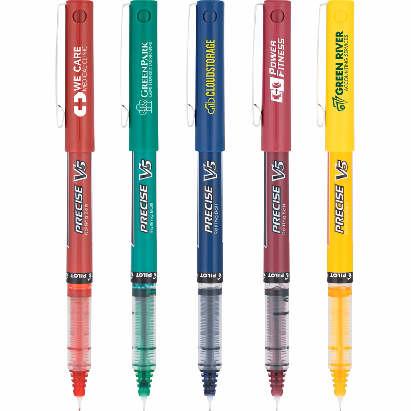 Precise® V5 Premium Rolling Ball Pen with Cap Imprint