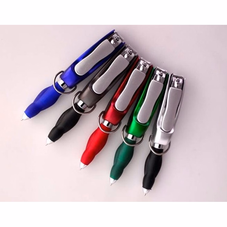 Multi-functional Ball Point Pen with Nail Clipper, Flahlight and Bottle Openner