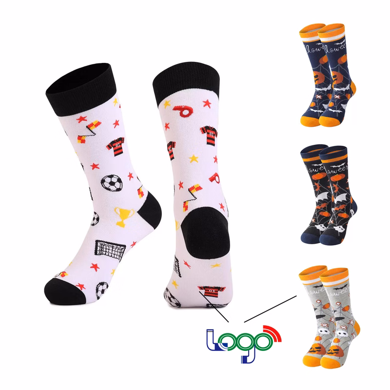 Custom High-Quality Cotton Jacquard Long Socks
