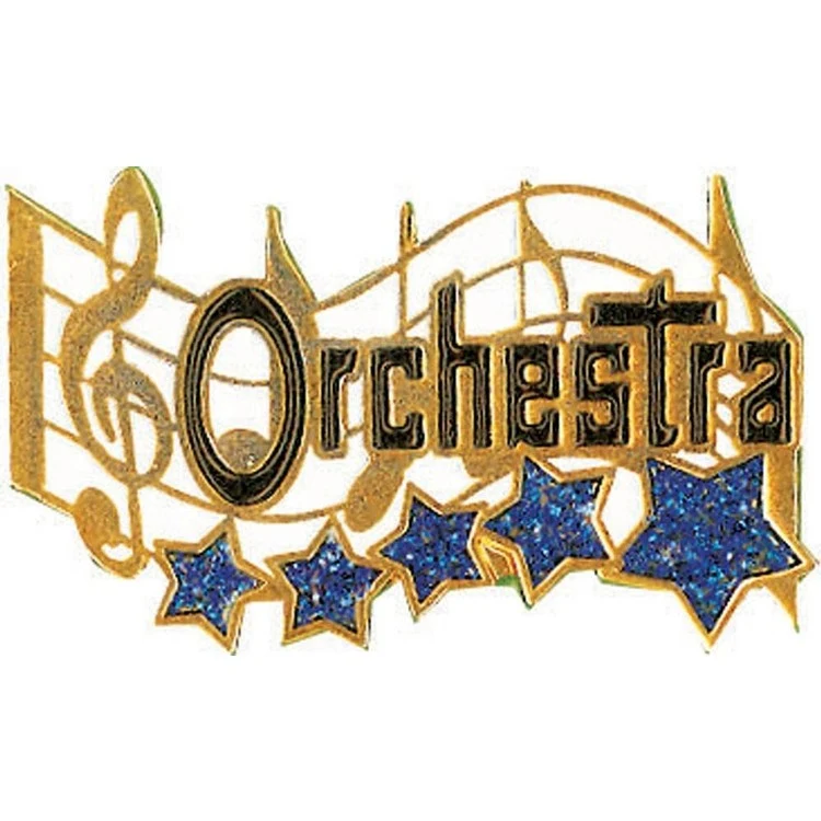 Orchestra Music Award Lapel Pin (1-1/4") 1