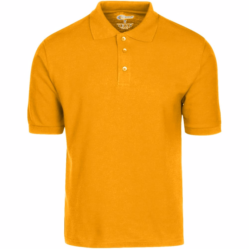 Men's Polo Shirts - Gold Size XL