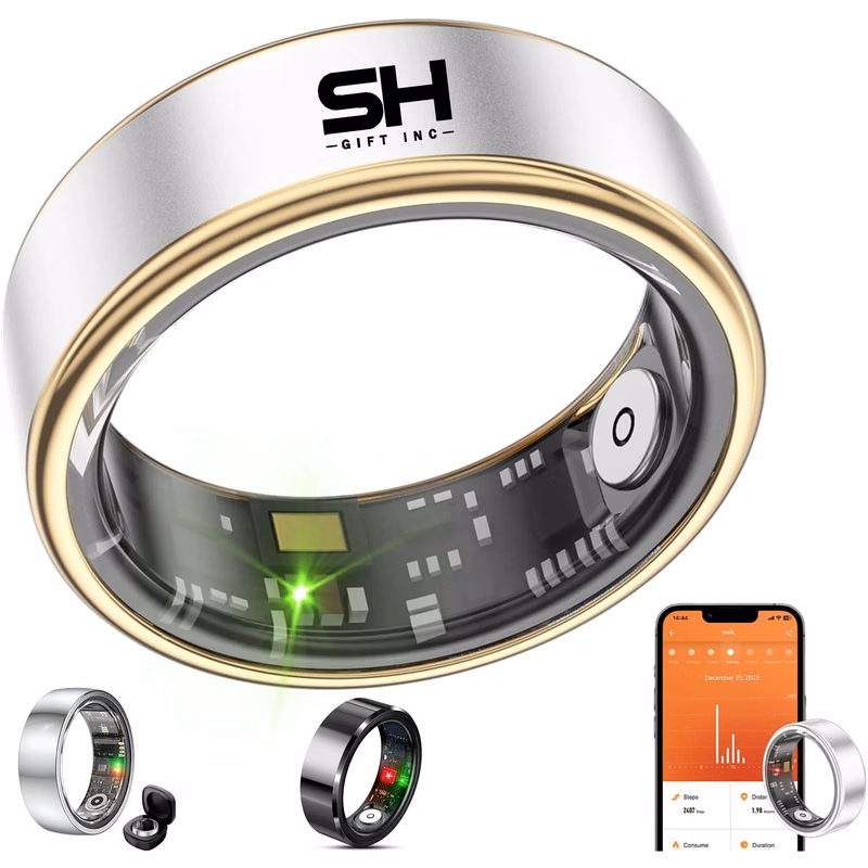 Smart Fitness Ring Health Monitor Heart Rate Sleep Tracking