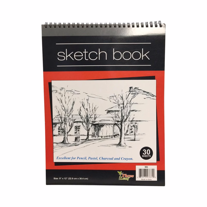 Spiral Sketch Books - 30 Sheets 9" x 12"