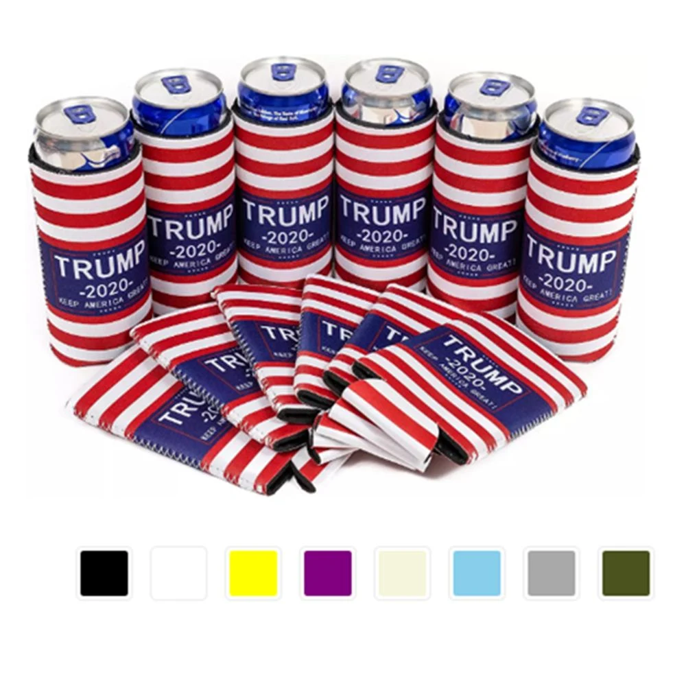 Campaign Theme Can Cooler, custom koozie with logo imprint 1