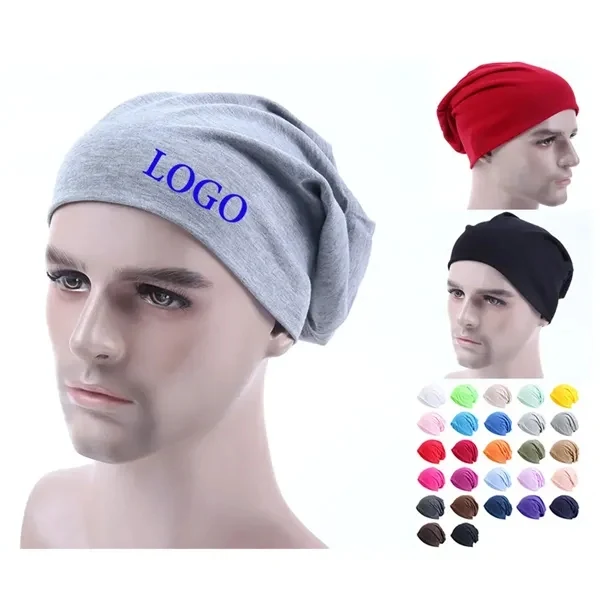Custom Slouchy Unisex Knit Beanie Hat With Full-Color Imprint — Winter Apparel Giveaway 1