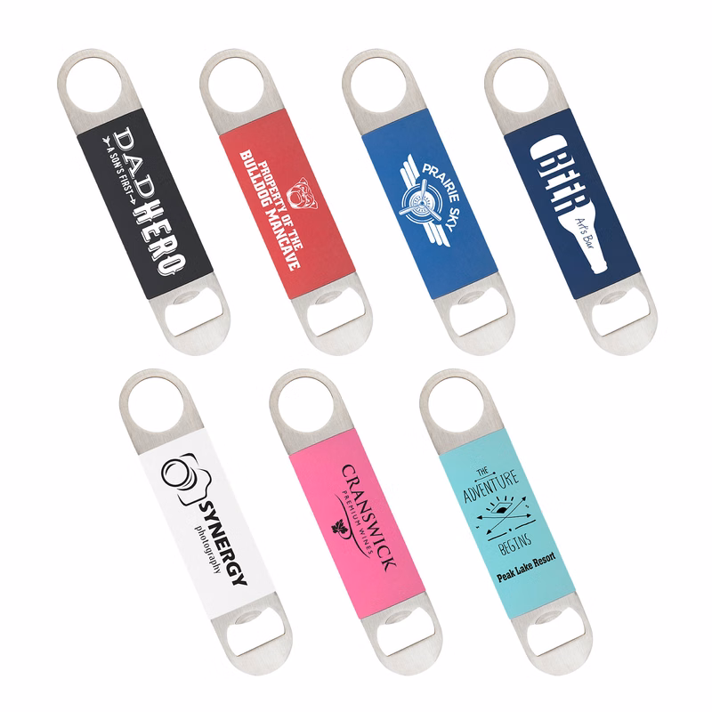 1 1/2" x 7" Bottle Opener with Silicone Grip