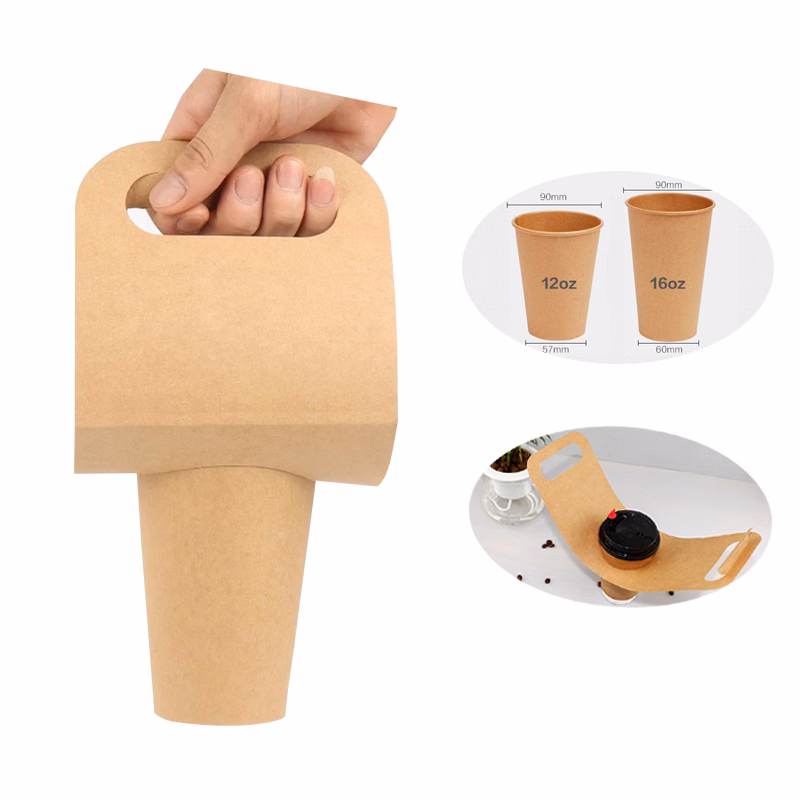 Kraft Paper Drink Takeout Holder