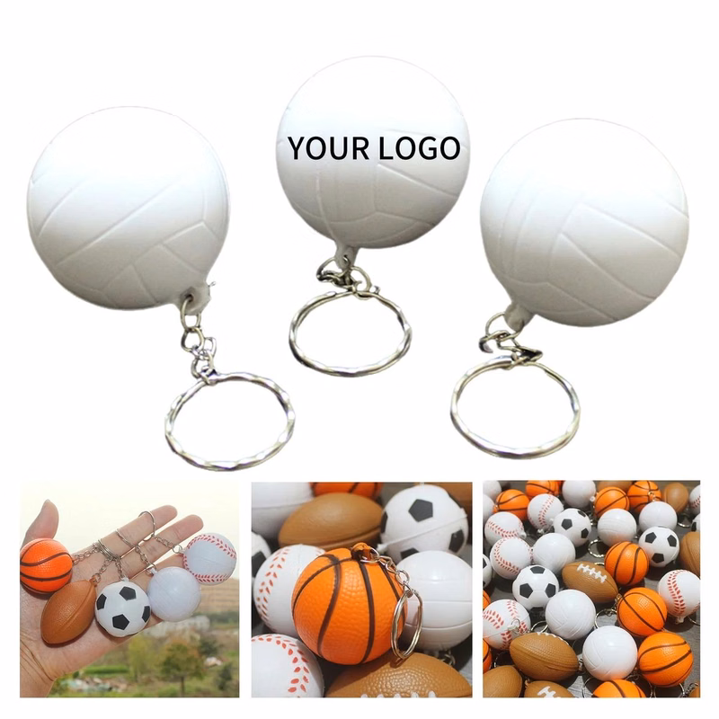 3.55 Inch Sports Stress Keychain Lightweight and Portable