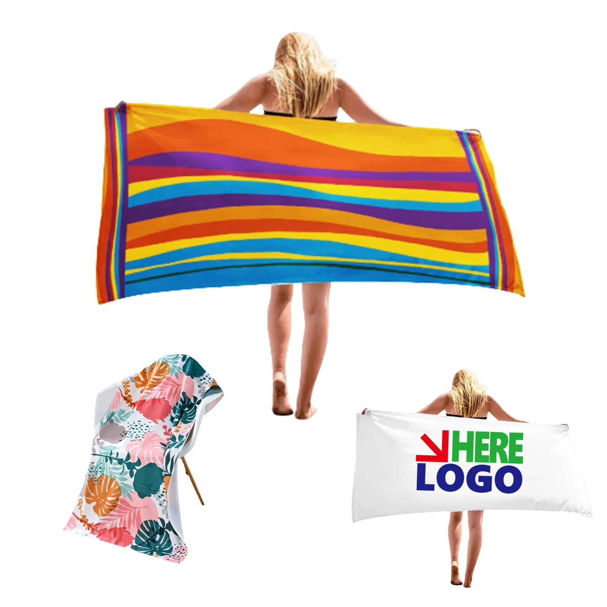 Multiple Color Soft Beach Towel 1
