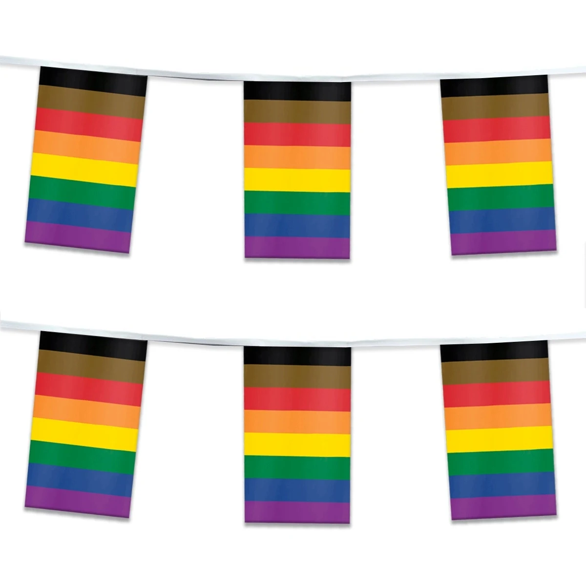 60' 1ply ePoly People of Color Pride Streamer 1