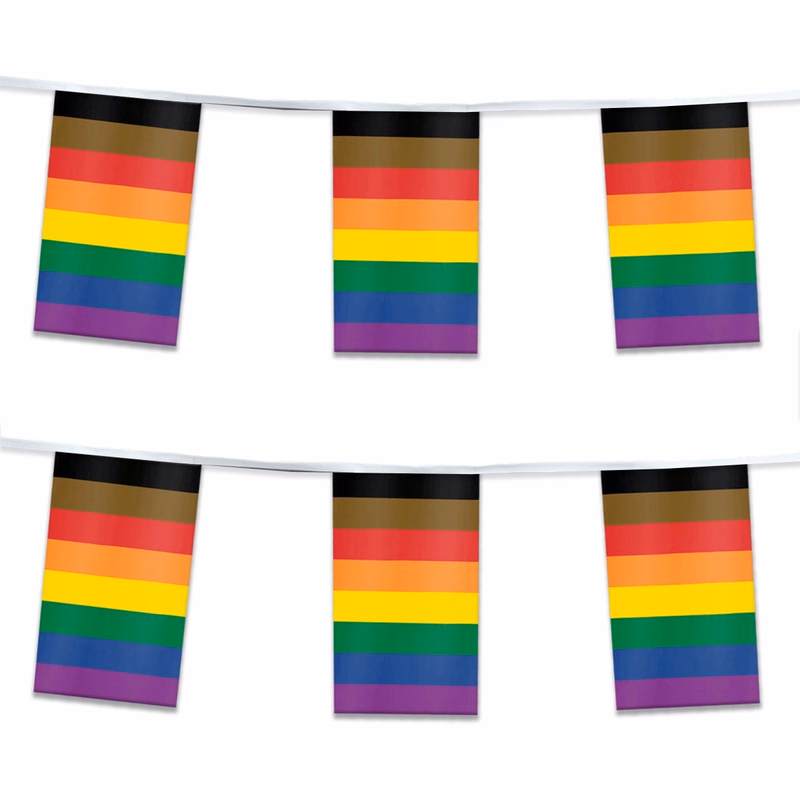 60' 1ply ePoly People of Color Pride Streamer