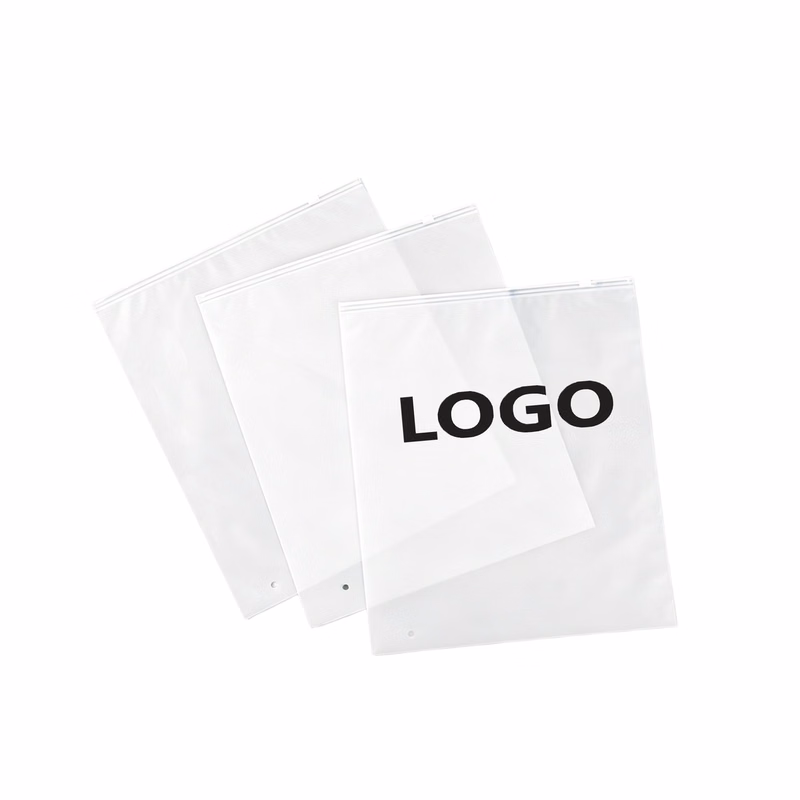 Frosted Zipper Apparel Bag