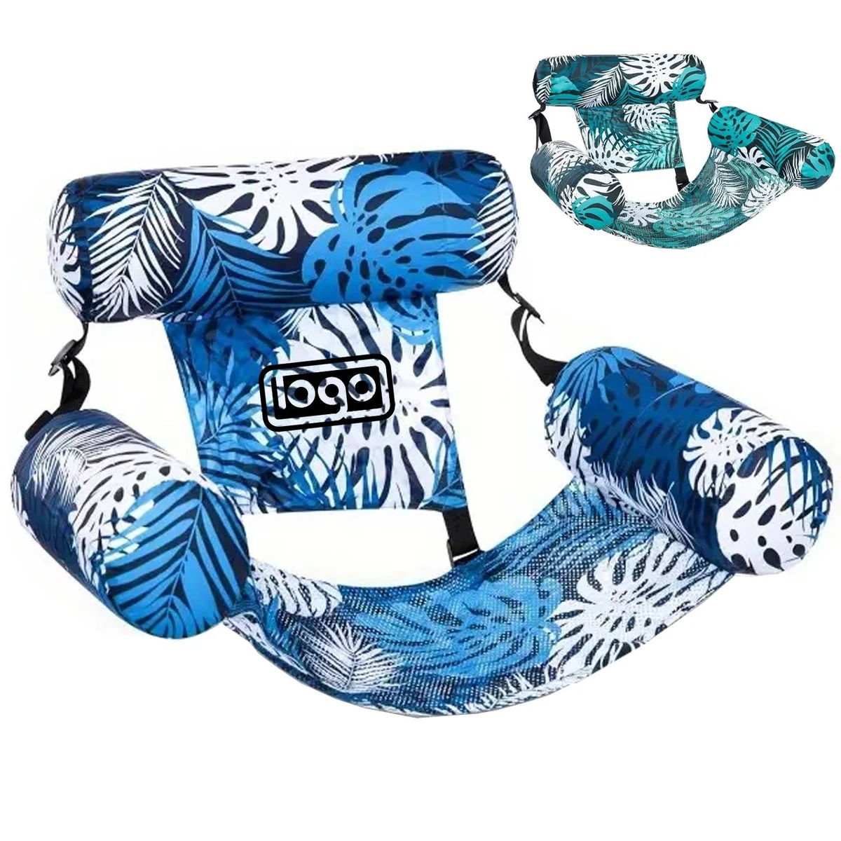 Inflatable Heavy Duty Sunbathing Floating Pool Lounge Chair 1