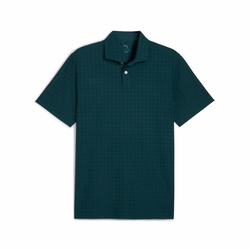 PUMA® Men's MATTR Houndstooth Golf Polo with Custom Logo