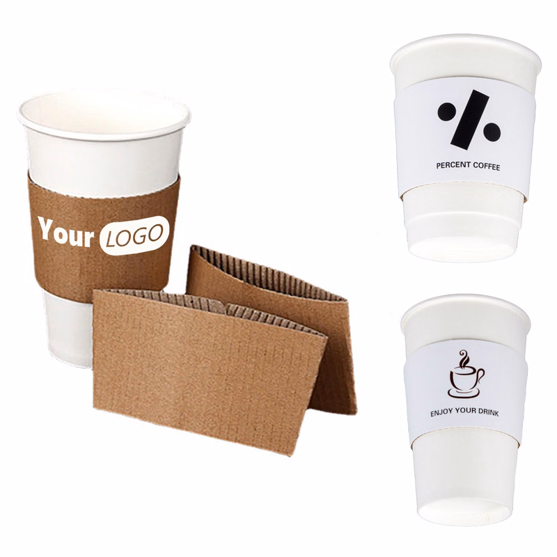 Craft Paper Coffee Cup Sleeves for 8oz to 16oz Cups