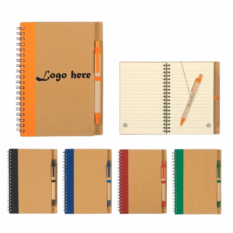 Custom Hardcover Kraft Notebook Set