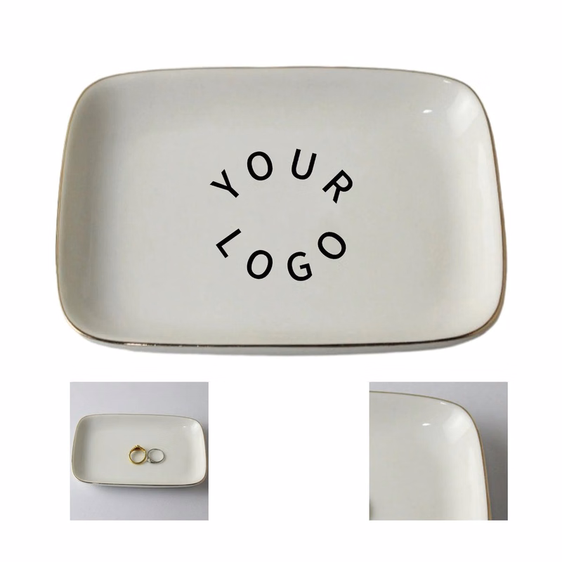 Glossy Jewelry Dish for Desk or Vanity