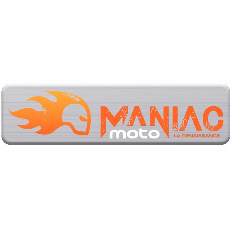 10 Sq. Inch Custom 4 Colour Process Brushed Aluminum Polyester Domed Decal