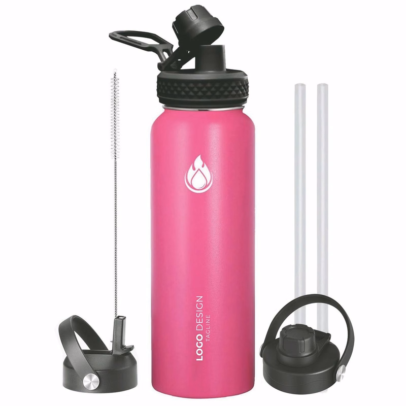 32oz Double Wall Vacuum Insulated Leak Proof Stainless Steel Sports Water BottleWide Mouth