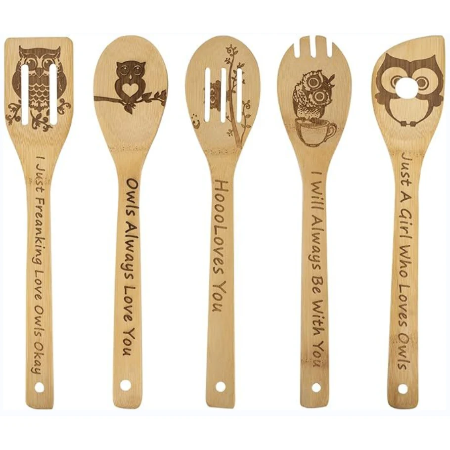 5-Piece Bamboo Kitchen Utensil Set 1