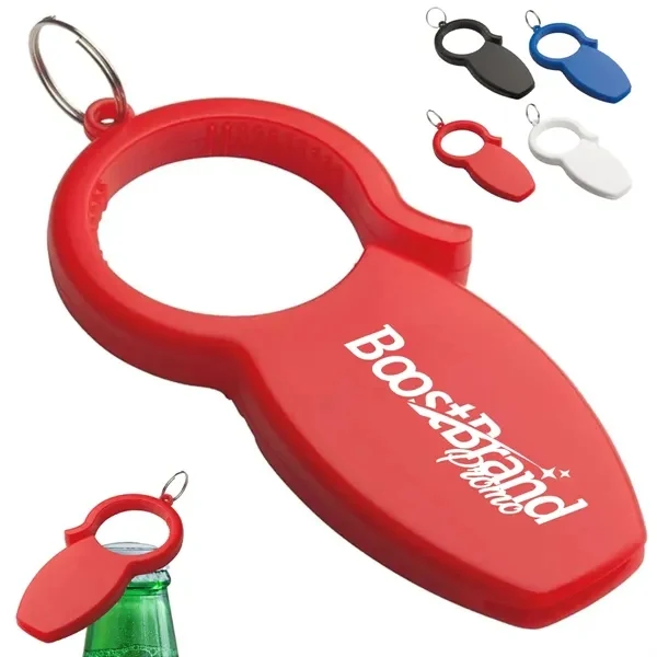 Custom Multi Function Bottle & Can Opener Keychain — Portable Beverage Utility Promo 1