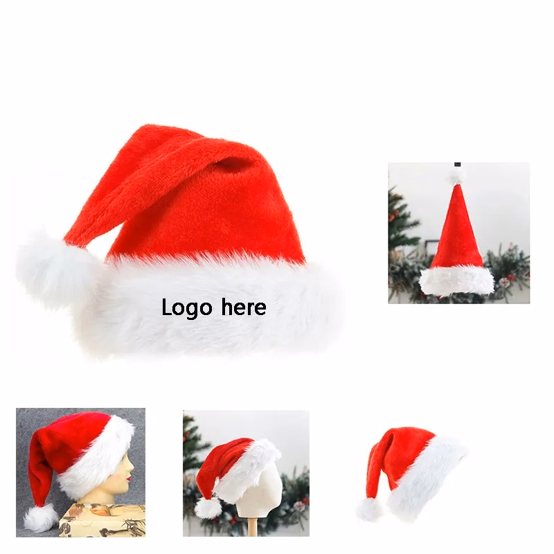 Adult Plush Christmas Hat