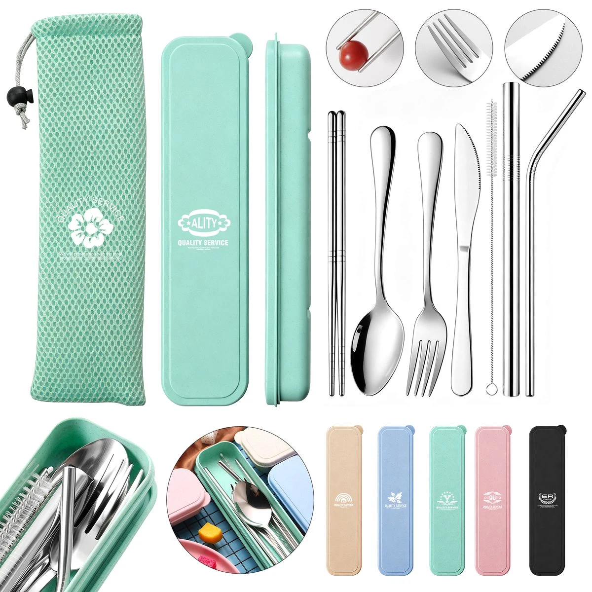 Outdoor Portable Stainless Steel Tableware 1