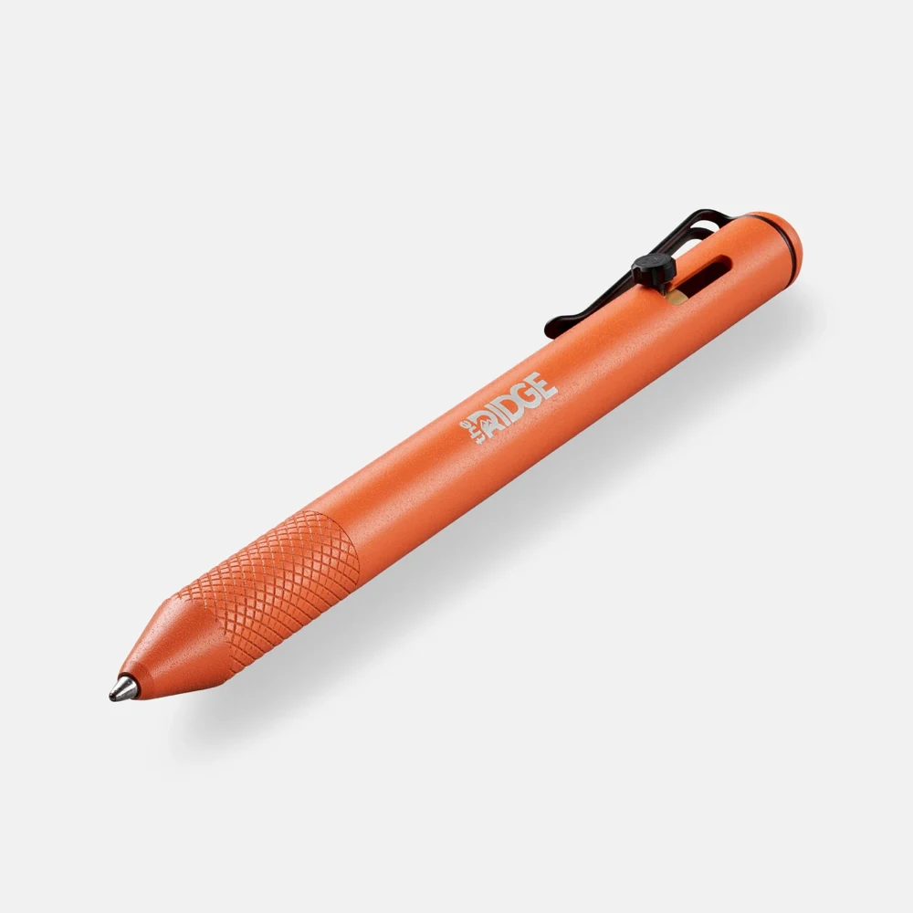 RIDGE® Bolt Action Pen with Knurled Textured Grip 1